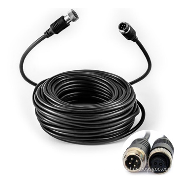 Custom 10M 20M IP68 Waterproof M12 Din 4Pin Aviation Extension Cable For Camera Truck